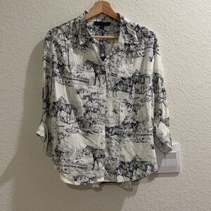 38. NWTS Jane & Delancy Horse 🐴 Button Down